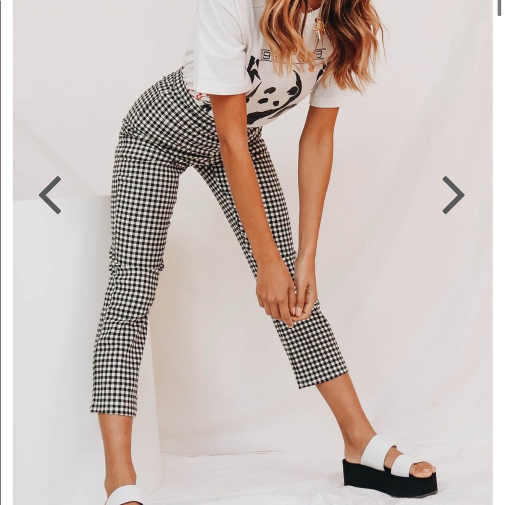 Verge Girl High Waisted Check Pants